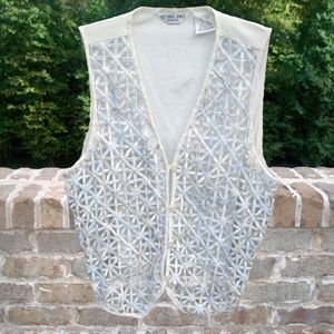 Victoria Jones Woman Button Down Vest - Size 1X